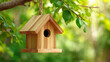 © BestFootageFirst - Handcrafted Birdhouse Among Tree Leaves