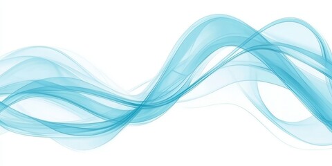 Poster - Dynamic Abstract Background with Flowing Waves and Motion Effects in a Clean Blue Gradient Design