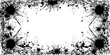 © Artem - Messy border with ink splatter bursts design for creative projects