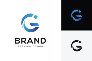 Aufkleber - Abstract Letter G with I Letters Logo Design for Branding, business, corporate, and premium brand identity