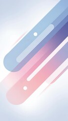 Poster - Animation. Abstract illustration featuring dynamic lines in shades of blue and pink, creating a sense of movement and energy, ideal for modern design projects and backgrounds