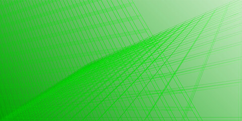 Aufkleber - Abstract green gradient background with geometric mesh lines forming a dynamic, modern, and futuristic design.eps10
