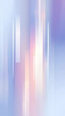 Poster - Animation. Abstract digital illustration featuring soft pastel colors and blurred vertical lines, creating a dreamy atmosphere with a sense of depth and tranquility for artistic backgrounds