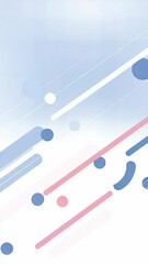 Poster - Animation. Abstract watercolor illustration featuring soft pastel colors with flowing lines and circular shapes, creating a serene and modern artistic background for various design projects