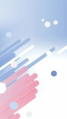 Poster - Animation. Abstract digital illustration featuring flowing lines in shades of blue and pink, creating a dynamic and modern background with soft gradients and circular elements for creative projects