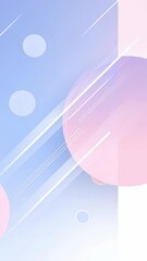 Aufkleber - Animation. Abstract pastel illustration featuring soft circles and gradients in shades of pink and blue, creating a serene and calming visual atmosphere with ample copy space