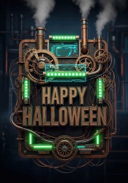 happy halloween poster template