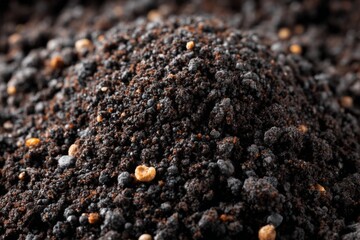 Aufkleber - Ground spices pile with mixed textures and colors captured in natural light on a neutral background
