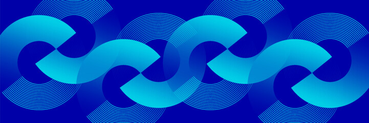 Wall Mural - Circle abstract background. Blue gradient circular shape elements. Minimalist geometric pattern. Modern design. Suit for presentation, brochure, cover, wallpaper, website, business, backdrop. eps 10