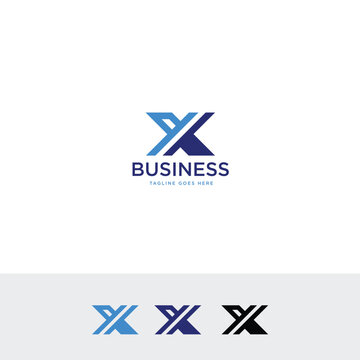 Letter X logo icon design template elements