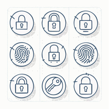Web Icon Set for Internet and Media Design