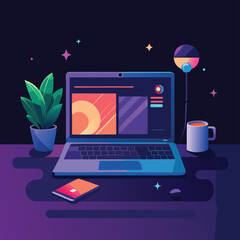 laptop computer with social network