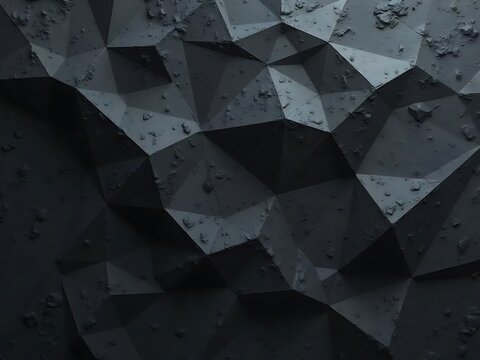 Abstract textured background featuring a dark gray polygonal mosaic pattern with a gritty, uneven surface aesthetic.