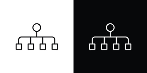 classification icon line for web, mobile and infographics.