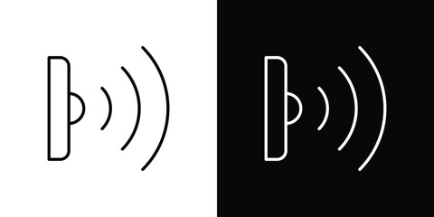 Infrared icon line for web, mobile and infographics.