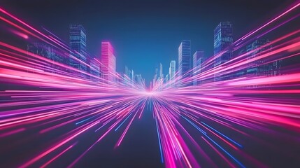 Poster - Digital city at high speed.
