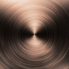 Poster - Radial brushed metal texture with a circular pattern and light reflections. Aesthetic background for product display.
