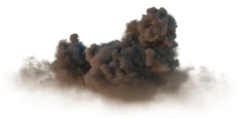 Aufkleber - Horror darkness cloudy cut out transparent backgrounds 3d illustration png