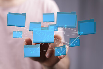 Poster - Secure cloud storage, file sharing, and data management solutions for business.
