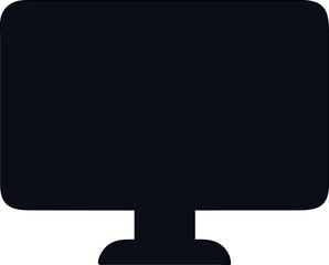 Fototapete - Clean vector monitor display screen icon for user interfaces, technology, and media tools.