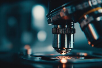 Poster - Exploring microscopic details in a laboratory setting during a detailed research session