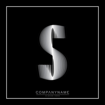 Modern and unique initial letter SS logo design