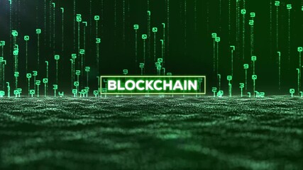  Matrix Binary Code and Blockchain Word