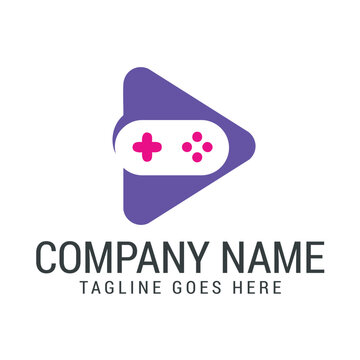 Game Play or Gaming Vector Logo Design. 標誌設計, ロゴデザイン, Diseño de logotipo