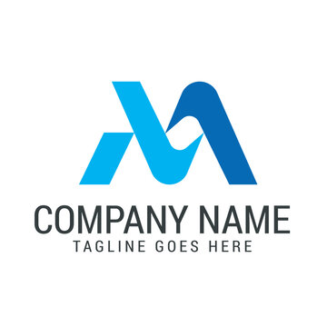 Creative Letter M or AM Vector Logo Design.  標誌設計, ロゴデザイン, Diseño de logotipo