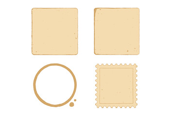 Poster - Variety of blank shapes for creative design in a minimalist layout