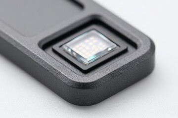 Poster - close-up of smart sensor module embedded in 5g iot device casing