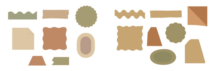 Poster - Shapes and patterns on a minimalist background for creative projects and design inspiration