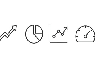 Poster - Graphs and charts representing data analysis and performance metrics in a business context