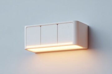 Poster - minimalist wall-mounted battery charging station for tools