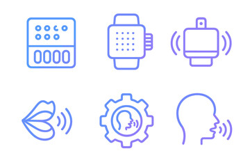 Poster - Various audio-related icons showcasing technology and sound interactions at a digital design event