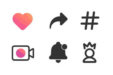 Poster - multiple social media icons representing user engagement and content creation