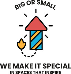 Aufkleber - Big or small, we make it special