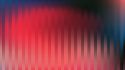 Poster - Modern abstract vector illustration with a digital art style. Features vertical blurred stripes in red, pink, black, and teal tones. The image creates a dynamic and contemporary atmosphere.