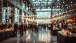 © Selvam - Blurred shot of business people at party or corporate event in office center