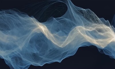 Wall Mural - abstract light streaks flowing on dark background visual
