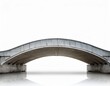 © Alan - concrete bridge structure on white isolated background