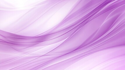Poster - Soft Abstract Flowing Waves in Shades of Light Purple and Lavender