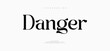 © Twinkle Graphy - Danger minimal modern alphabet fonts. Typography minimalist neon urban digital fashion future creative logo font.