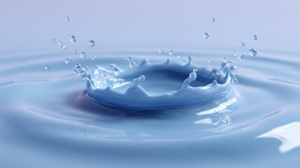 Poster - A stunning image of a water splash, capturing the beauty and tranquility of nature in motion.