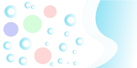 Poster - Abstract geometric background gradient soft light blue for Graphic Business background technology digital design illustration web template background backdrop desktop wallpaper bubbles vector.