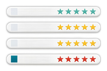 Fototapete - set of web buttons and banner 