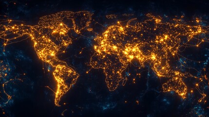 Poster - Visualizing global connectivity a digital map of efficient distribution across the world