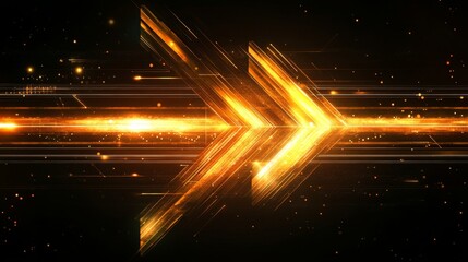 Poster - Dynamic digital arrows futuristic abstract background graphic design tech environment abstract viewpoint futuristic concept