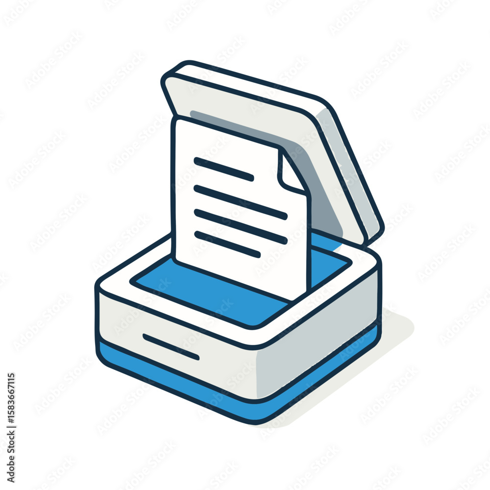 Document scanning with isometric scanner and transparent background ...