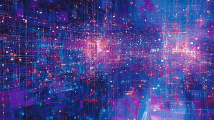 Poster - Illuminate the cyberspace city a digital lights grid experience in the virtual realm